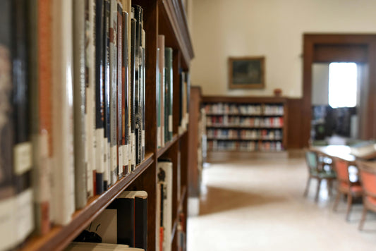 University library setting. 